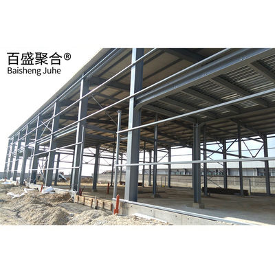 Q235B Q345B الصلب منخفض الكربون عدة طوابق الإطار الصلب البناء مستودع الصلب الجاهز
